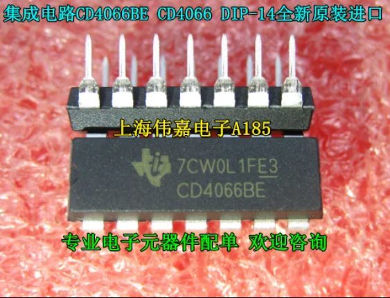 

Mxy 10 шт. CD4066BE DIP14 CD4066 DIP 4066BE DIP-14 Новый и оригинальный IC
