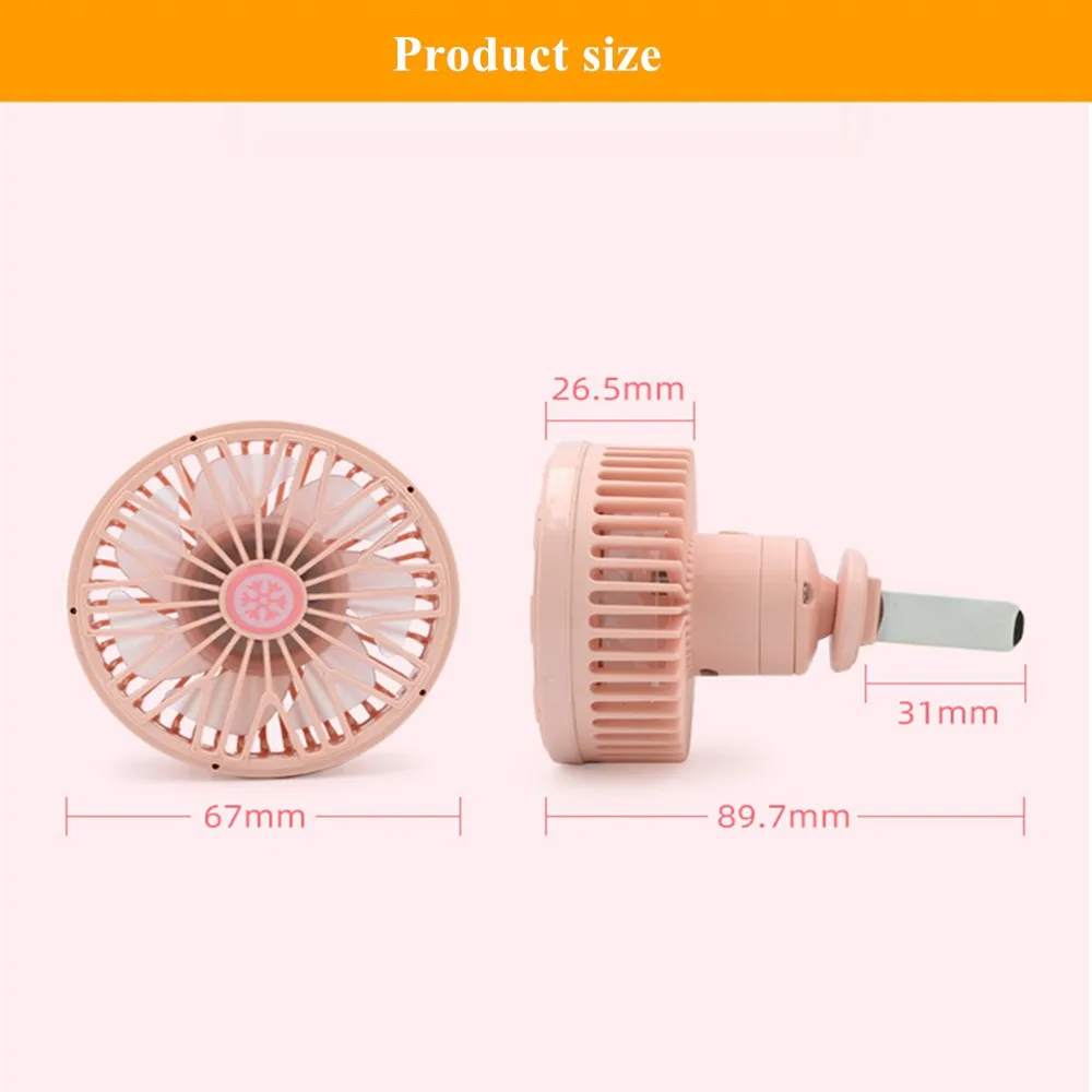 1 шт. Новый Автомобильный светодиодный USB вентилятор питания портативный