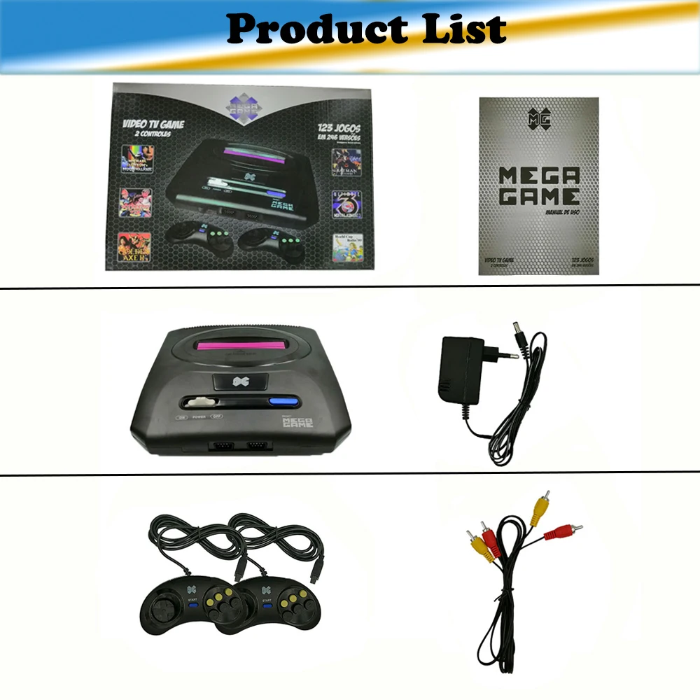 Игровая приставка для SEGA 16 бит 246 классических игр|Игровые консоли| |