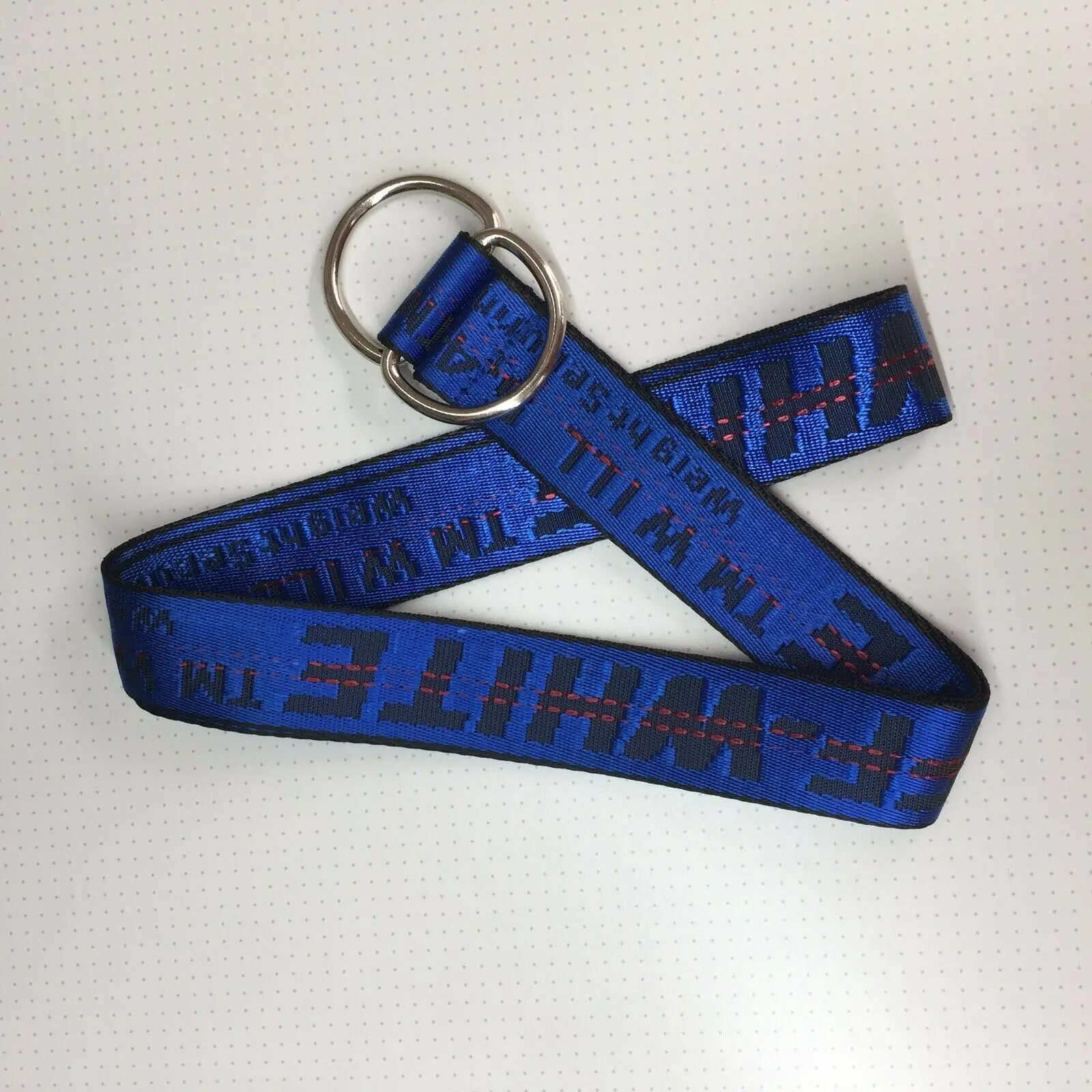 Off-White-Yellow-Belt-Gosha-Rubchinskiy-Length-Size-S-2XL-for-100cm-200cm эскиз 1 бело-желтый-пояс-Гоша-Рубчинский - Цвет: Темно-синий
