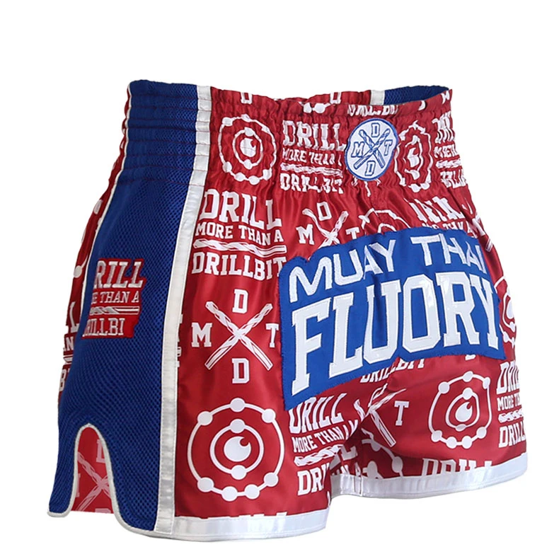 FLUORY muay Thai шорты свободные боевые Смешанные искусства тренировочные боксерские