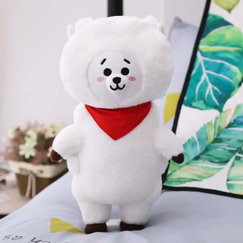 

HQ Kpop Star Support Plush Toys Lovely Bangtaned Boys Cartoon Doll Kawaii Anime Stuffed Toy Dog Rabbit Sheep Koala Peluche Gift