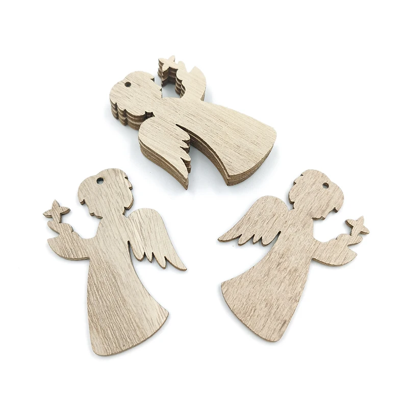 

6 шт., деревянные украшения для скрапбукинга