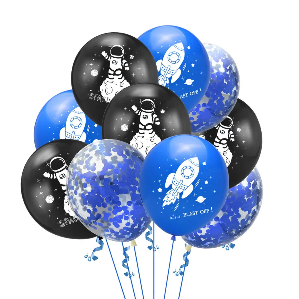 

Astronaut Theme 10pcs/Set 12inch Balloon Latex Helium Globos Children's Day Birthday Party Decoration Confetti Polka Dot Ballon