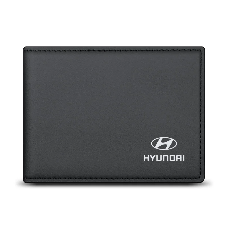 

Genuine Leather Driver's License Case Motor Vehicle Driving For Hyundai Cover Credit Id Card Holder Tarjetero Car Accessories