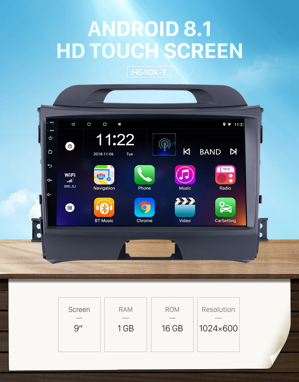 Seicane Android 9,0 gps навигационный мультимедийный плеер для 2010- KIA Sportage четырехъядерный автомобильный стерео с Bluetooth wifi USB