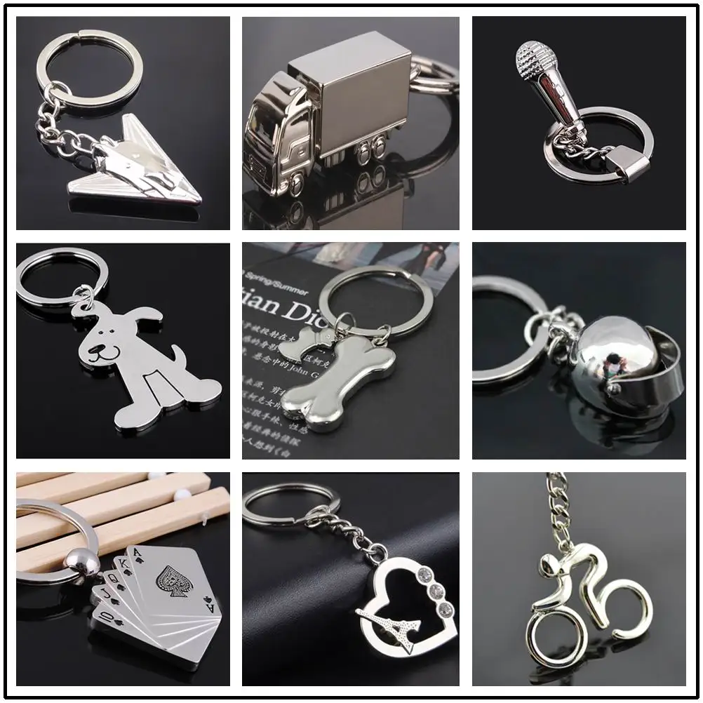 Симпатичный брелок из сплава в виде собаки для ключей свадебный рекламный