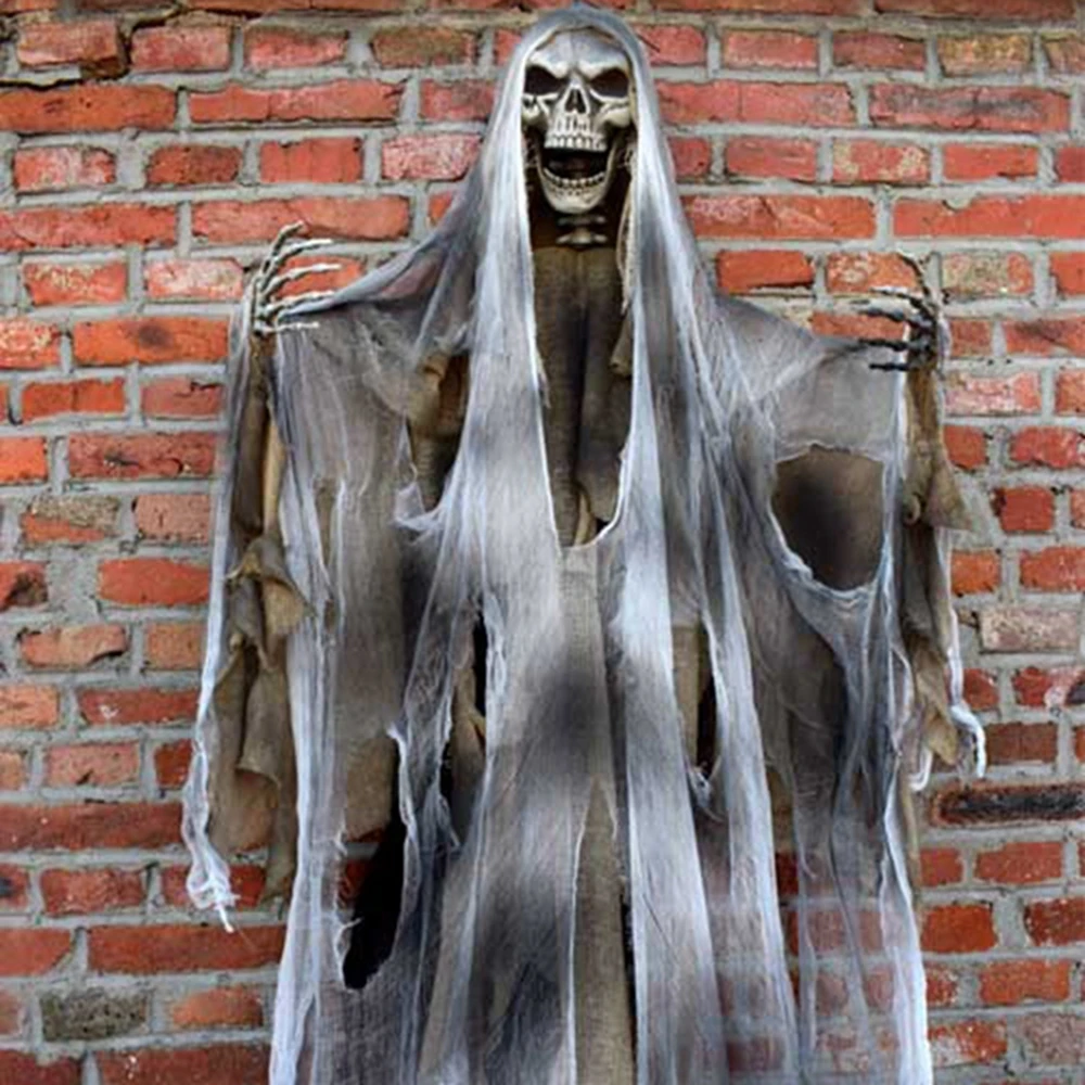 Molezu скелет череп на Хэллоуин висит призрак орнамент Опора DIY вечерние бытовых