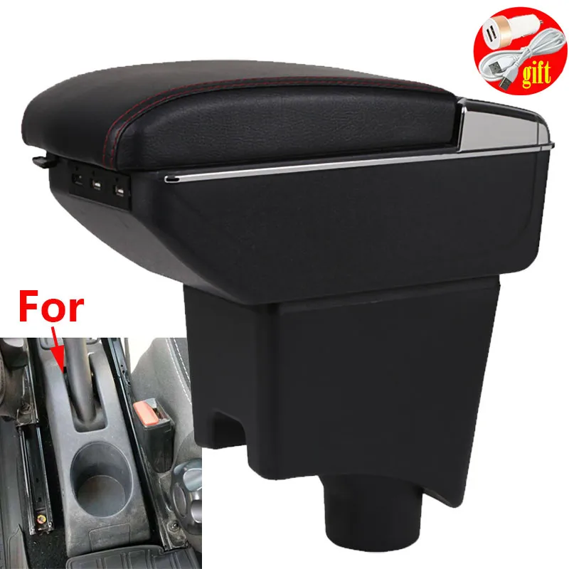 Аксессуары для Lada largus подлокотник автомобиля кожаный рук контейнер хранения USB