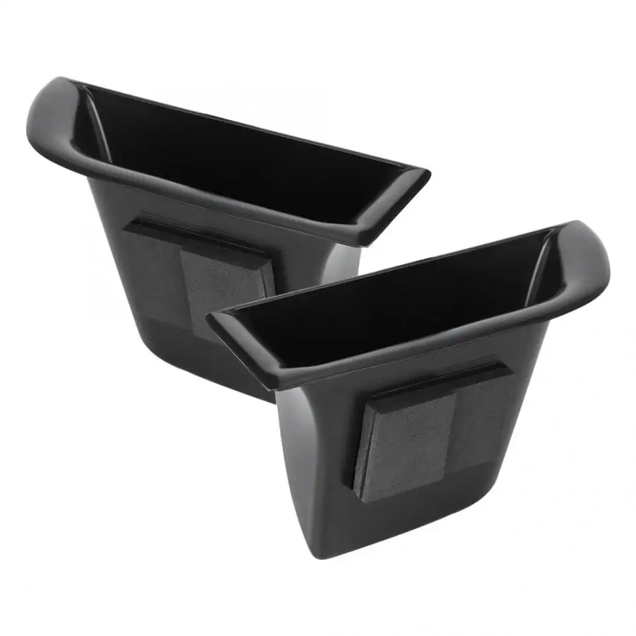 1 пара черных ящиков для хранения на дверь автомобиля внутренний контейнер