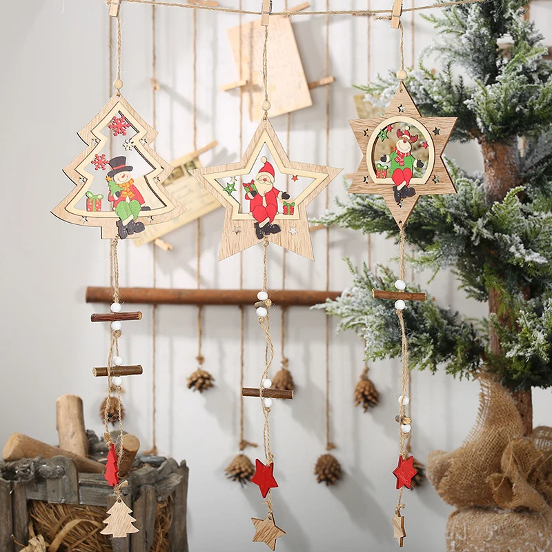 Рождественское украшение для дома дерево Рождественский олень Deco Noel Mery