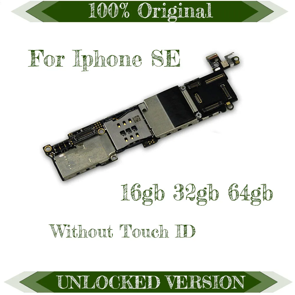 Материнская плата для iPhone SE 16 ГБ/32 ГБ/64 ГБ полностью Рабочая Заводская