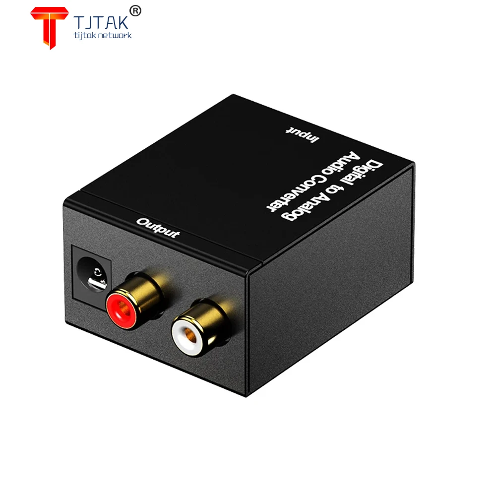 

Tjtak Digital Optical Coaxial Toslink Signal To Analog Audio Converter Adapter RCA Digital To Analog Audio Converter Adapter