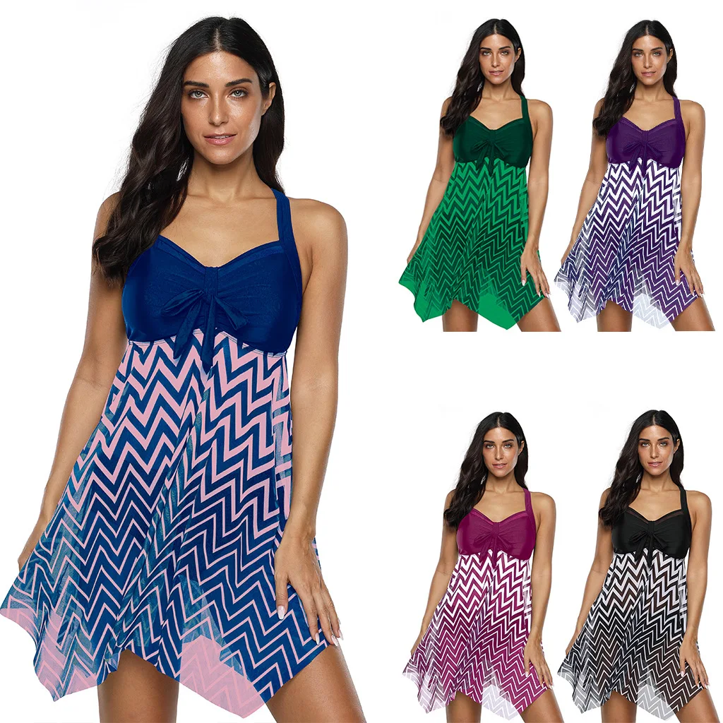 Комплект из двух предметов купальный костюм танкини с рюшами для девочек размера