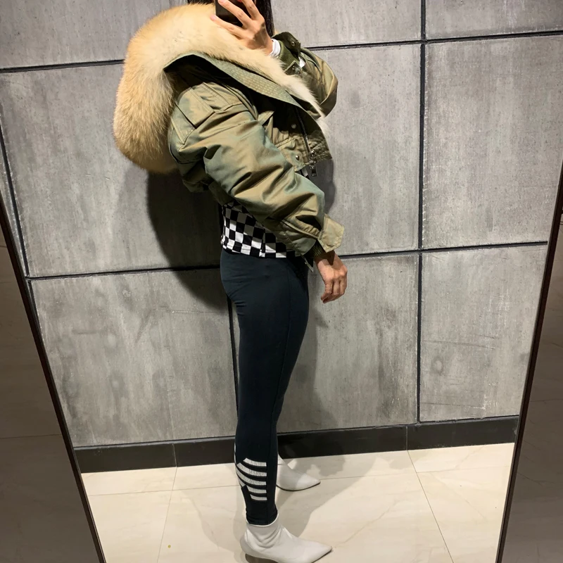 

natural women real ladies fox fur parka