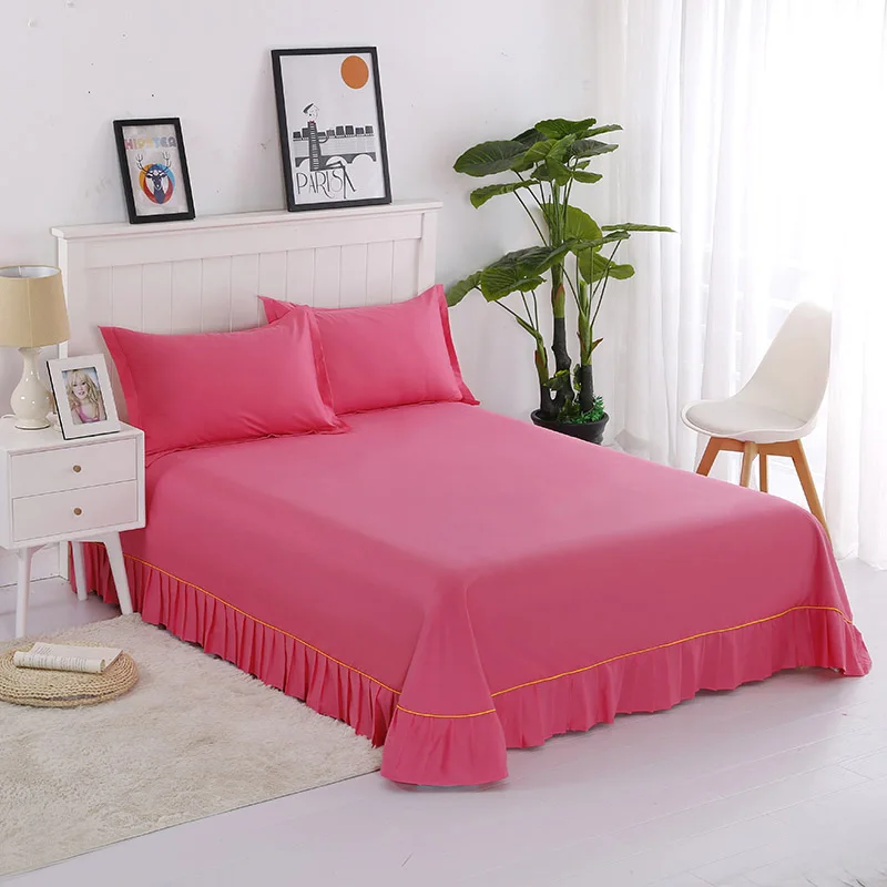 1 шт. хлопковое утолщенное покрывало для кровати с фиксированным ремешком мягкое