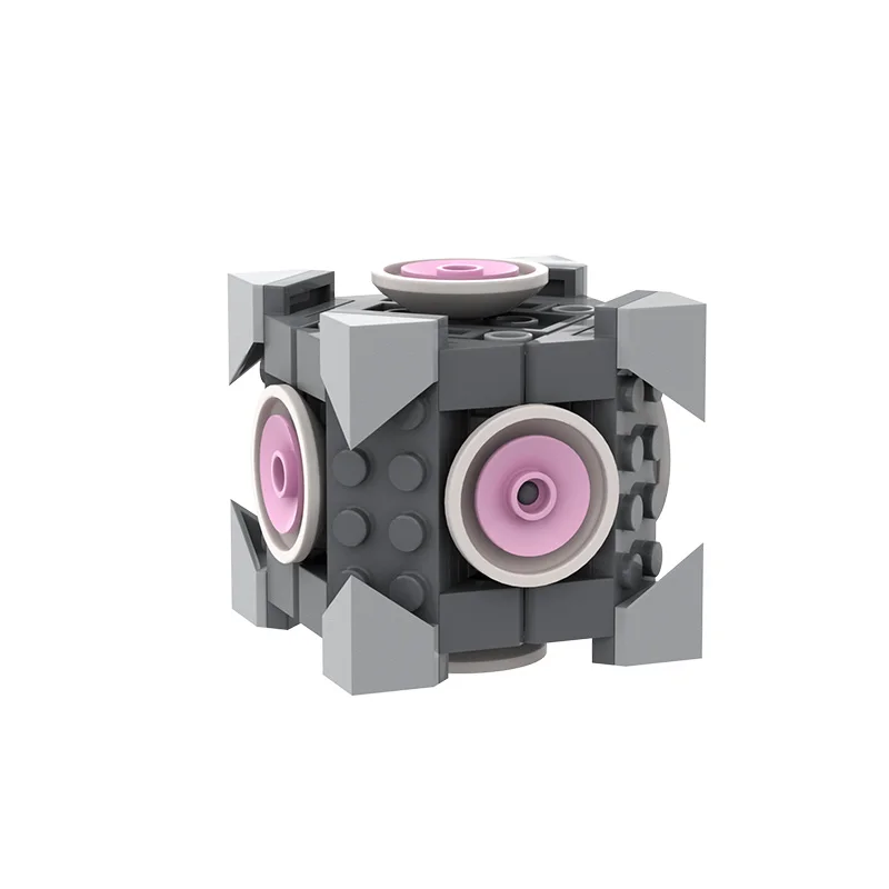 

MOC-0259 Portal Companion Cube Building Block Kit Game My World Series Puzzle Game Bricks DIY Kids Brain Toy Birthdays Gift