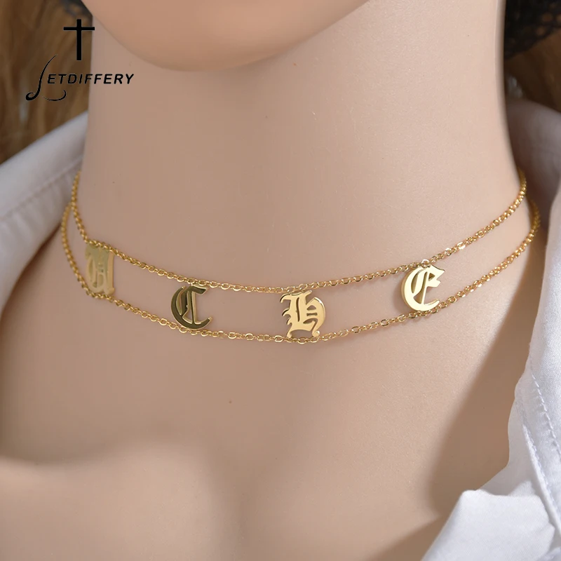 Letdiffery под заказ женское колье из нержавеющей стали шрифт на английском языке