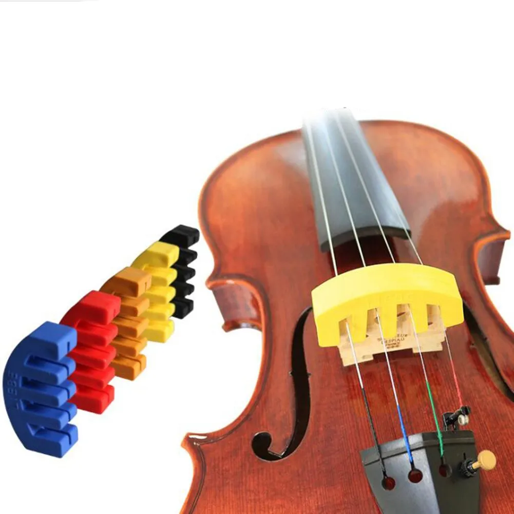 

Rubber Violin Mute Silencer For 4/4 3/4 1/2 Violino Practice Accessories 5.2 X 2.2cm Easy To Install Remove String Equipment