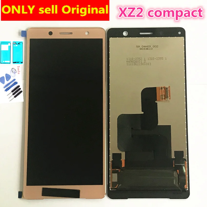 

ЖК-дисплей IPS 5,0 дюйма для Sony Xperia XZ2mini, ЖК-дисплей, сенсорный экран, дигитайзер в сборе, сменный ЖК-дисплей для Sony XZ2 compact LCD