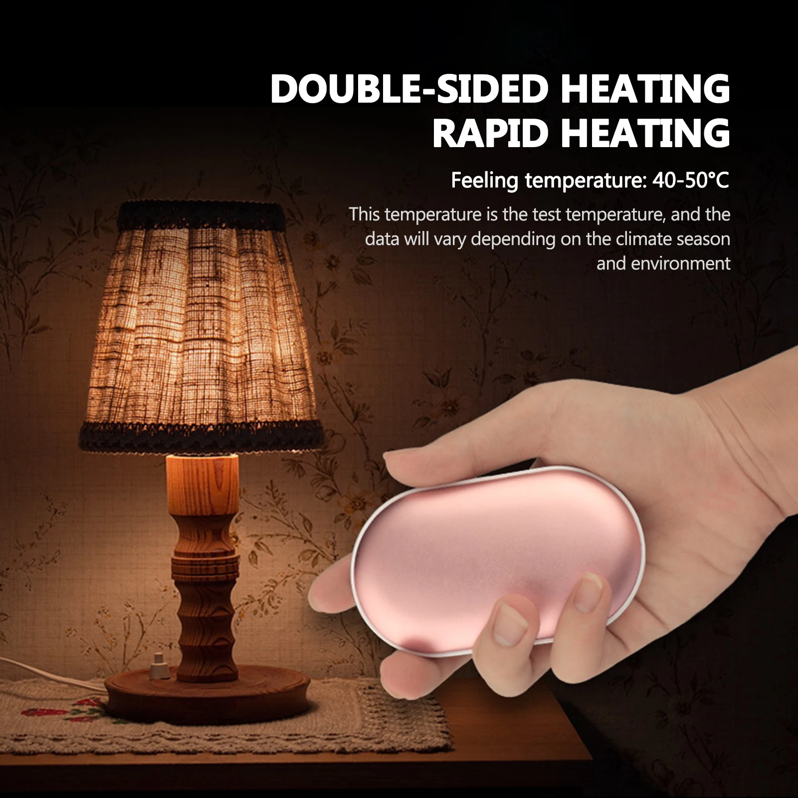 

Mini Pocket 4000mah 5v Cute Usb Rechargeable Led Electric Hand Warmer Heater Travel Handy Long-life Warmer Home Warming Product