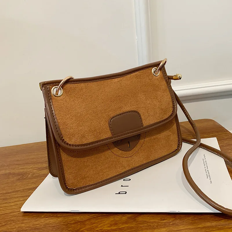 

The new 2021 pure color restoring ancient ways, summer, fall, small square brim design one shoulder his female bag