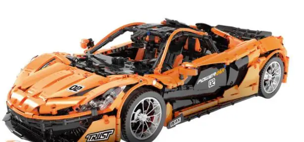 13090 Technic серия P1 оранжевый гоночный автомобиль набор приложение RC модели строительные блоки мощность двигателя функция 20087 - Цвет: Дерево