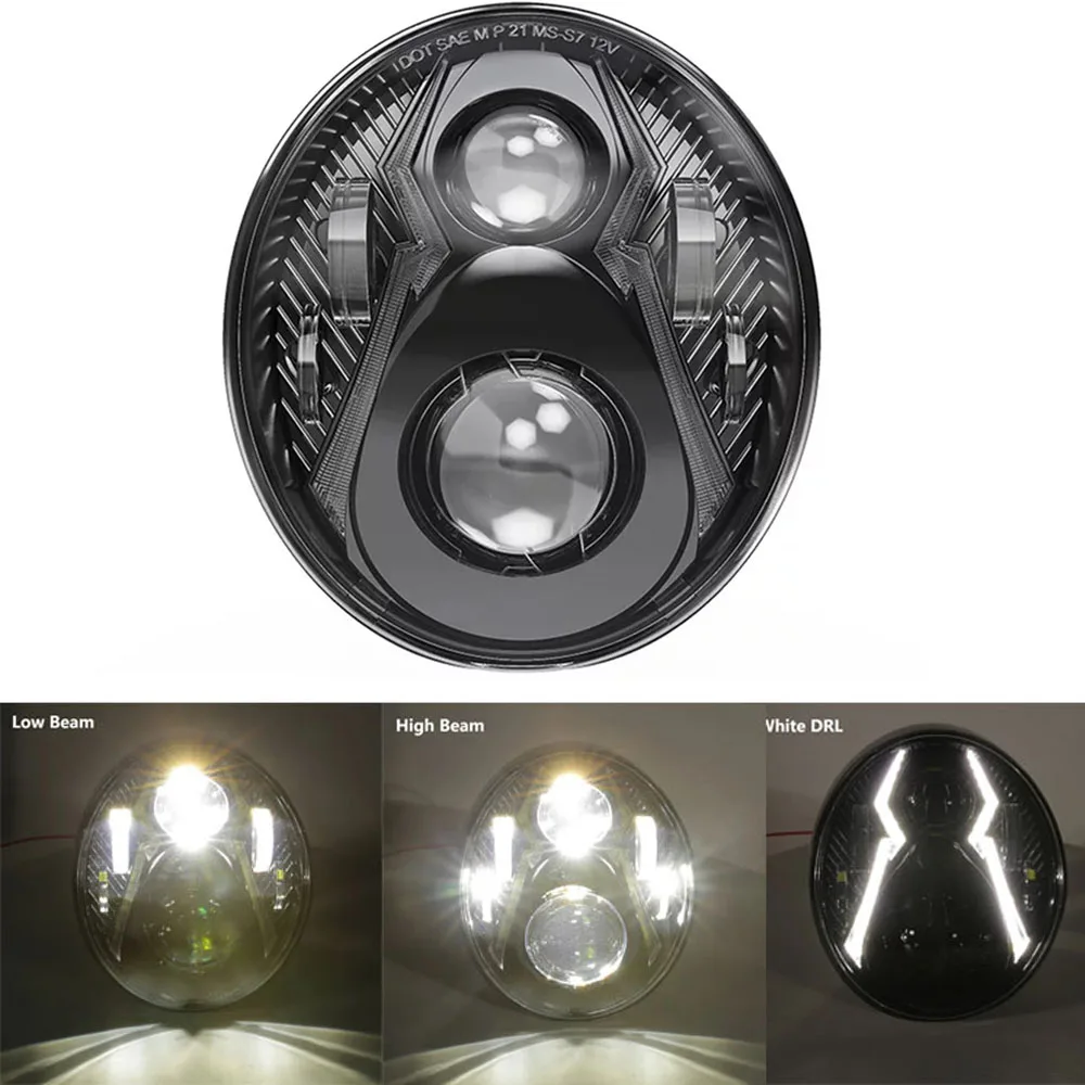 

For Softail Breakout 114 107 FXBR FXBRS 2018 2019 2020 LED Motorcycle Headlight Assembly 72W Projector Headlamp DRL Hi Low Beam