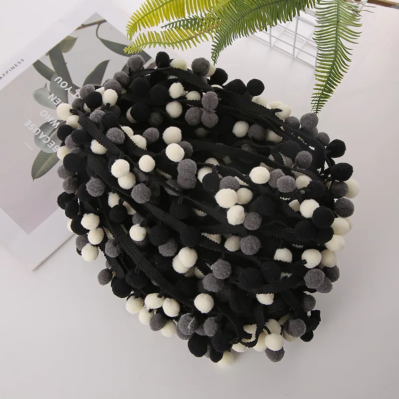 Черные/серые/белые эластичные шарики для волос кружевные аксессуары сделай сам