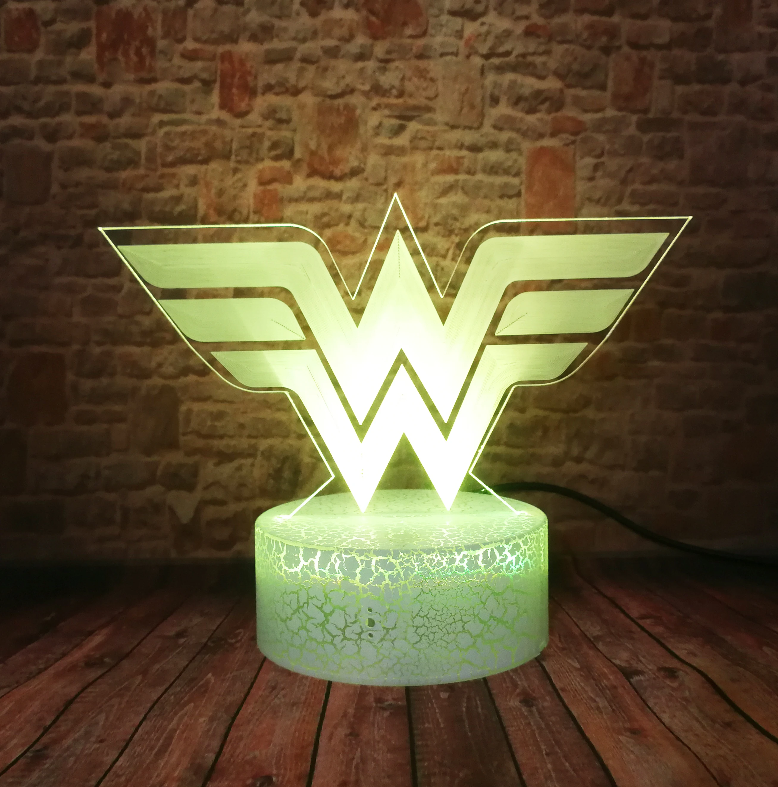 DC Comics логотип Чудо Женщины супергерой Лиги Справедливости Забавный 3D Визуальный