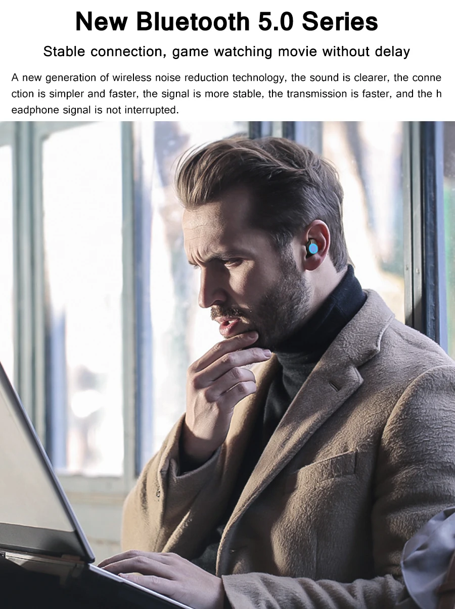 Bluetooth наушники G06 TWS с глянцевым внешним видом 9D бас объемный водонепроницаемый гарнитура удобные безболезненные беспроводные наушники