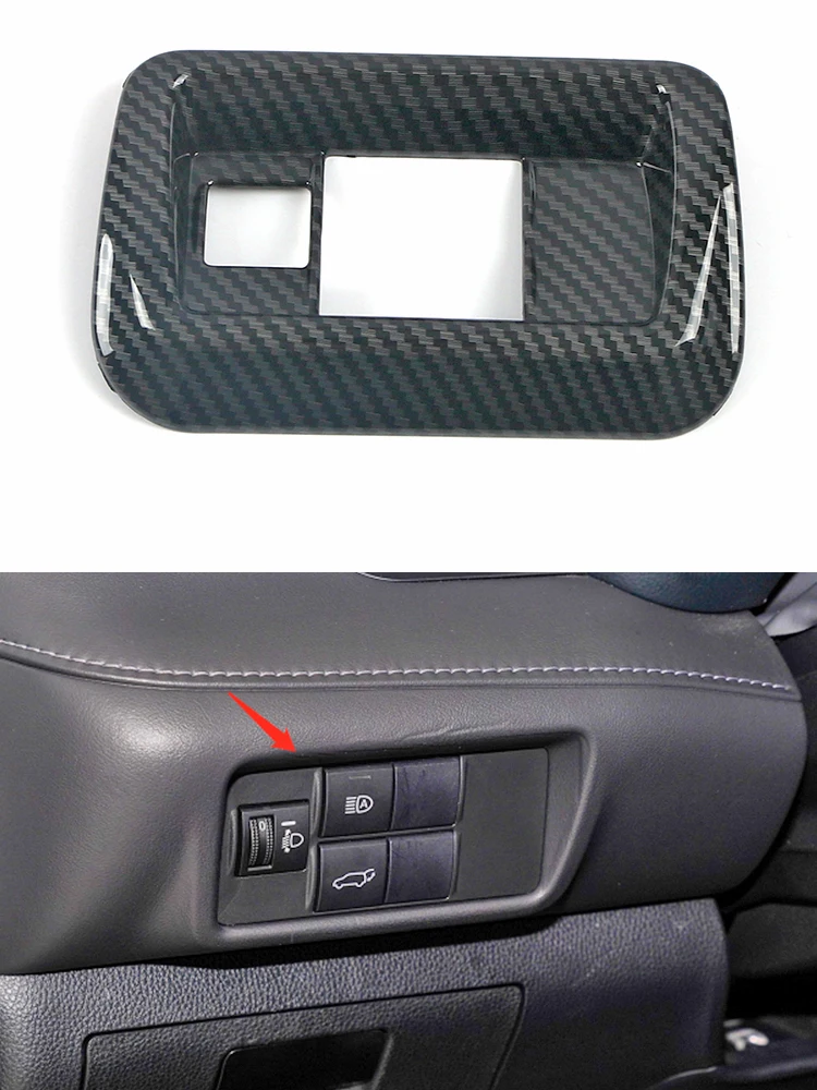 

For Toyota Highlander 2020 2021 2022 Headlight Switch Trim Cover Decorative Frame ABS Chrome Interior Accessories