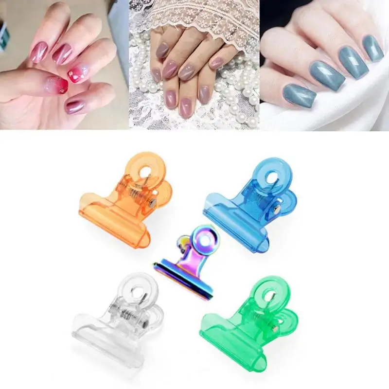 

1Pcs Steel Rusian C Curve Nail Pinching Clips Curvature Clip Professional French Nail Tool Nail Extension Curl Clips