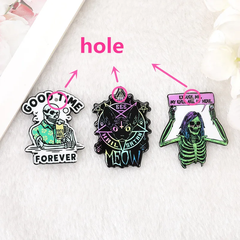 12 шт. акриловые подвески в виде черного кота | Украшения и аксессуары