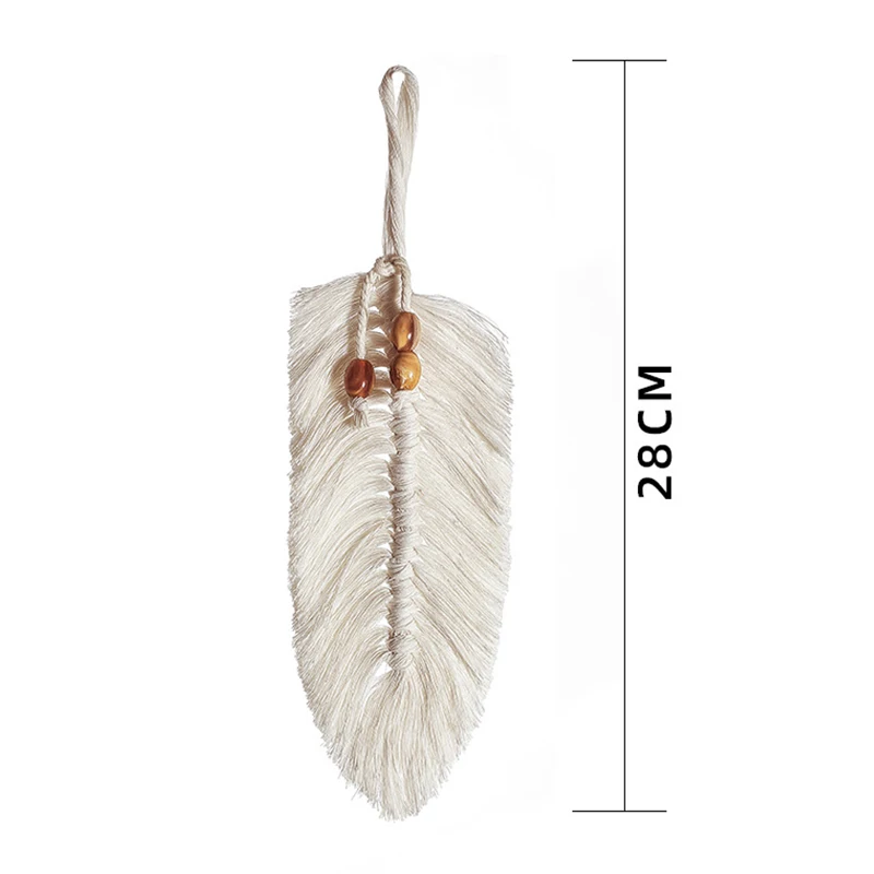 

Handmade Macrame Hanging Decoration Hand-woven Boho Tassel Ornament Tapestry for Home Door Wall 28cm dcoration chambre