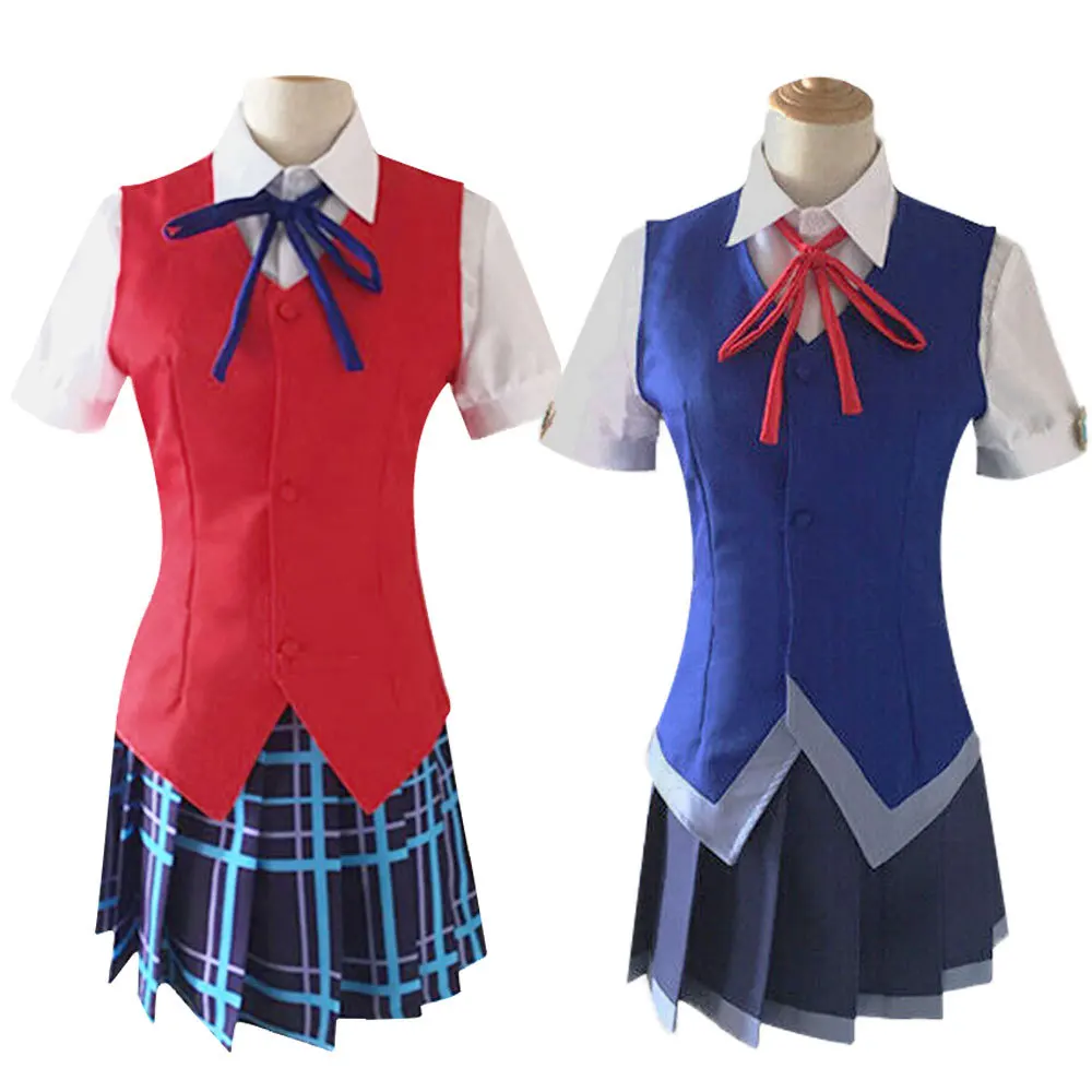 

High-Quality Anime Magical Girl Ore Mikage Sakuyo Cosplay Costume New Years Christmas School Uniform Vest+Shirt+Skirt+Bowtie