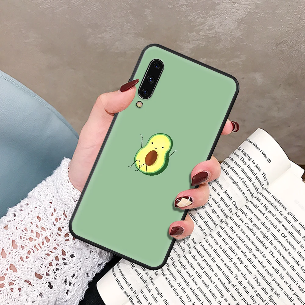 

Funny cute avocado pattern Phone Case For Samsung Galaxy A 5 7 8 10 20 20E 21S 30 30S 40 50 51 70 71 black Etui Soft Funda