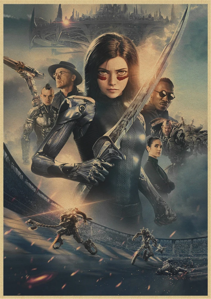 2019 постер для игры в кино Алита боевой Ангел картины на стену печать гостиной