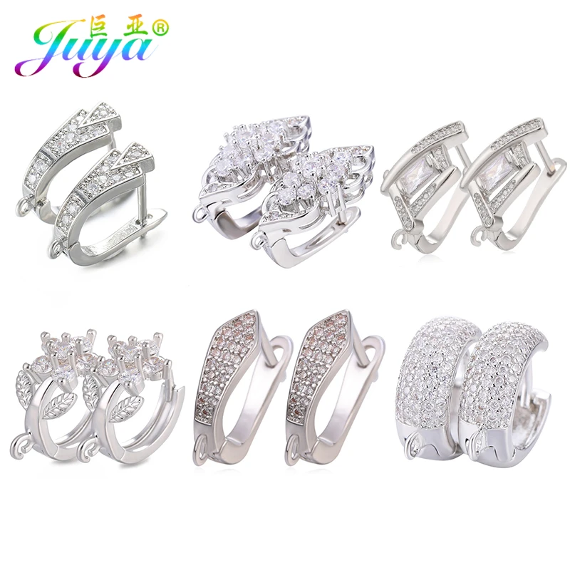 Женские серьги Juya золотистые/Серебристые Крючки ручной работы для рукоделия