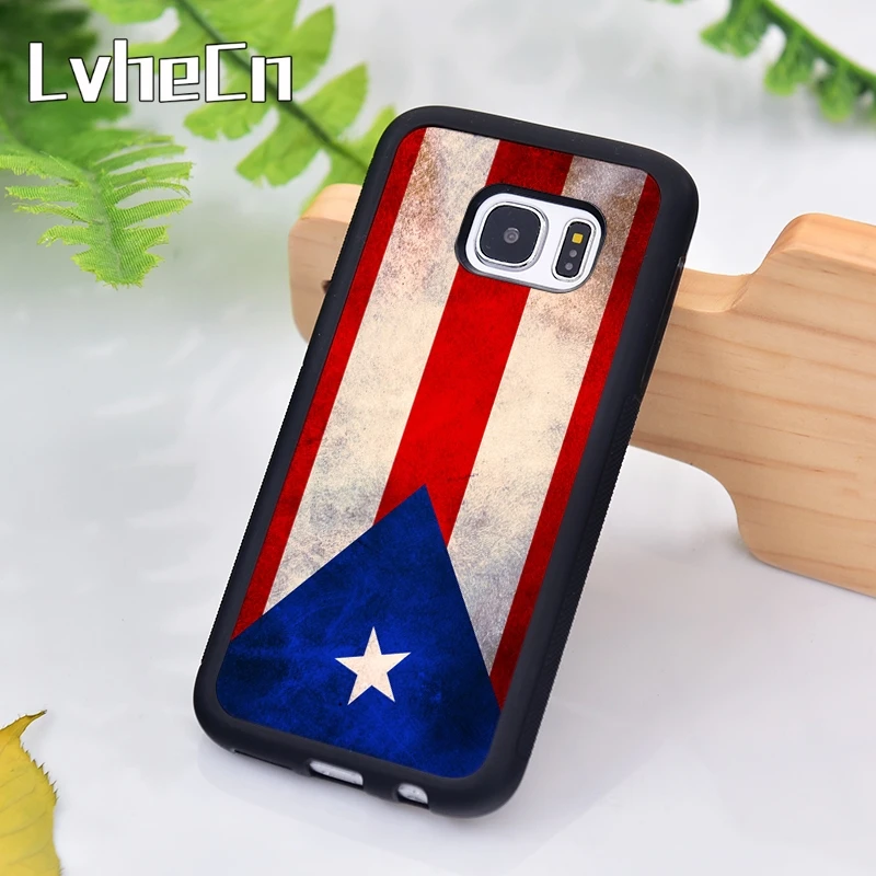 Чехол для телефона LvheCn Grunge с флагом пуерто Рики samsung Galaxy S9 S8 S10 Plus Lite S6 S7 Edge S5 Note 7 8 9