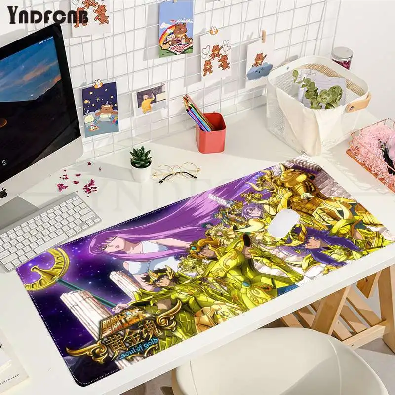 

Japanese Saint Seiya Gold Saints Mouse Pad Super Creative INS Tide Large Game Size for Keyboards Mat Mousepad for boyfriend Gift