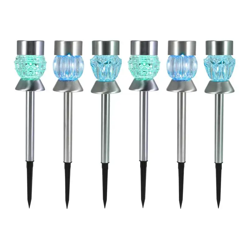 6 шт. светодиодный садовый светильник на солнечной батарее для открытого