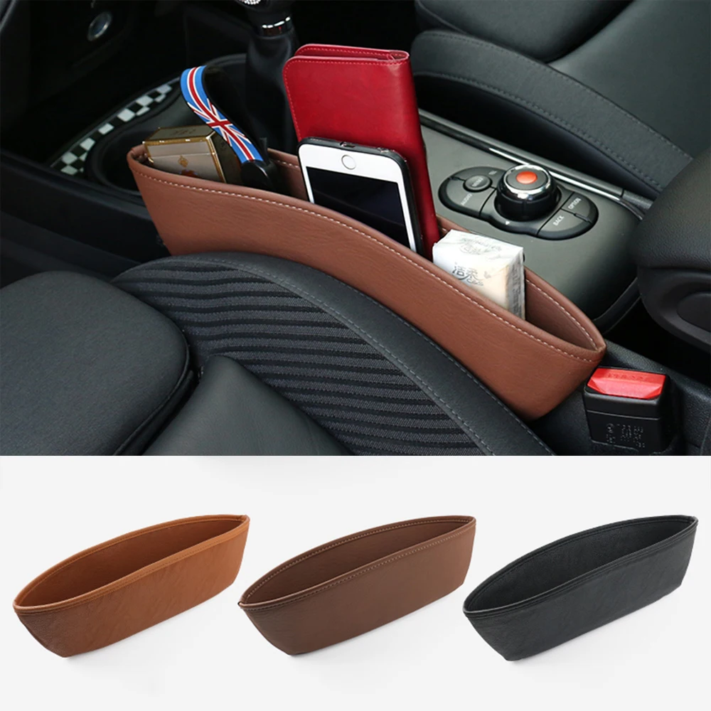 

1pcs Car Seat Gap Anti-Leak Pocket Storage Bags For Mini Cooper One d JCW Countryman Clubman F55 F56 F60 R56 R60 R61 Accessories