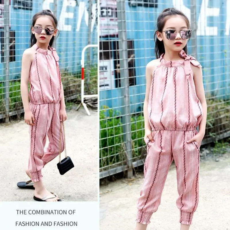 Детские брюки для девочек от 10 до 12 лет футболки комплекты с оборками жилет +