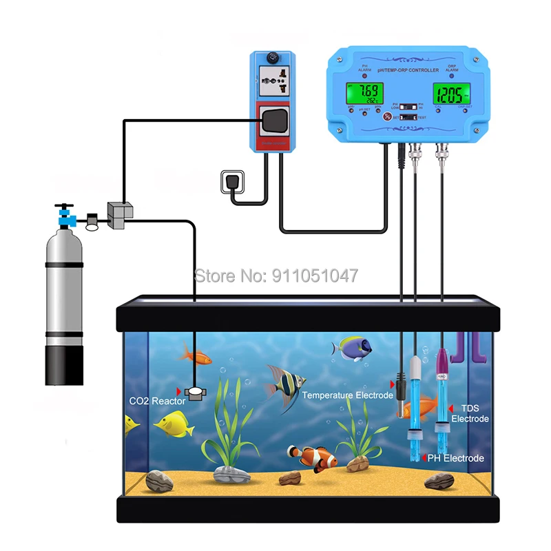 Профессиональный контроллер PH Измеритель Аквариум для гидропоники воды тестер
