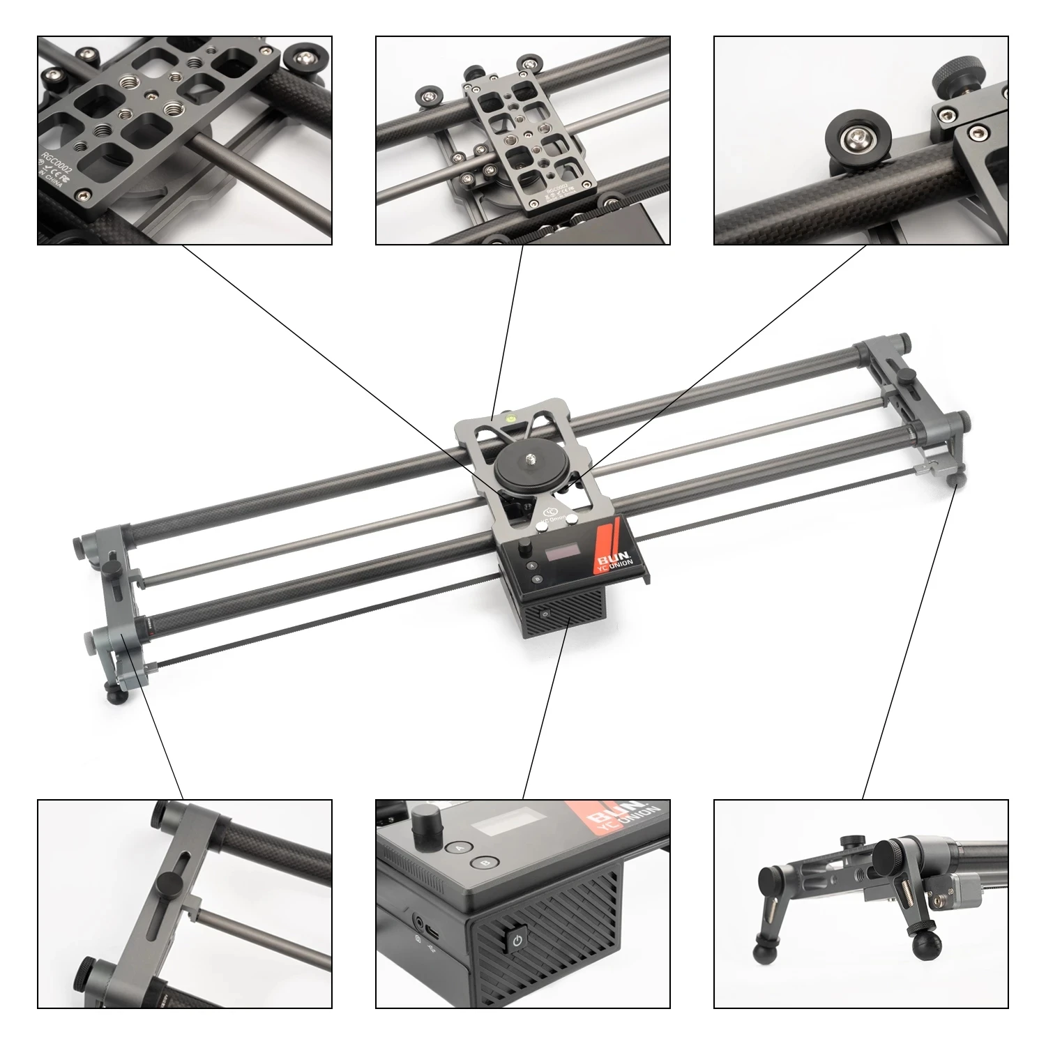 YC Onion Hot Dog 3.0 Camera DSLR Slider Motorized Rail Dolly App Control Phone Video Shooting Super Low Noise Motor 60-120CM | Электроника