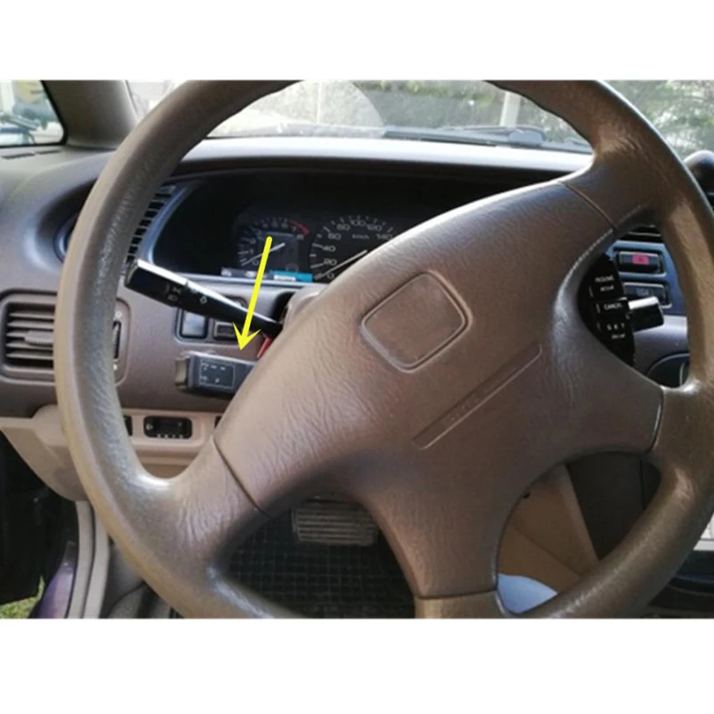 

1x Remote Control Black Nylon plastic Steering Wheel Button Radio High quality