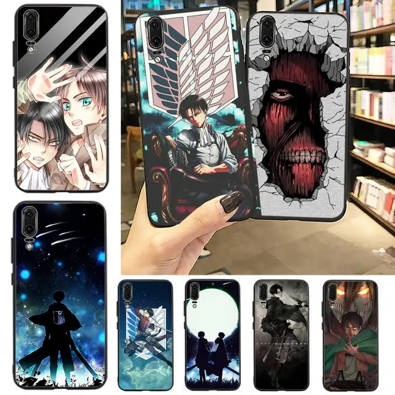 

Attack on Titan Phone Case For Huawei P20 P30 P40 lite Pro P Smart 2019 Mate 10 20 Lite Pro Nova 5t