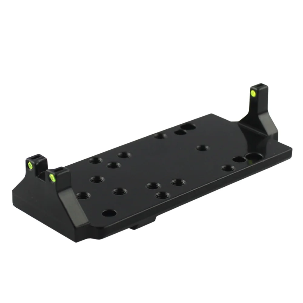 Универсальная тактическая пластина для крепления к объективу с красным и