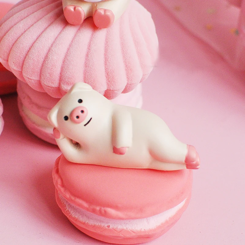 Милая Детская кукла в виде свиньи Свадебный Топпер для торта и капкейка